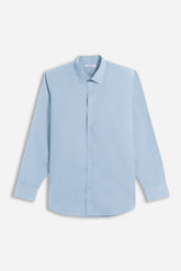 CAMICIA TINTA UNITA BASIC CIELO